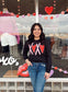 XOXO with Red Hearts Tee