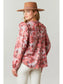 Admirable Presence Abstract Floral Print Top