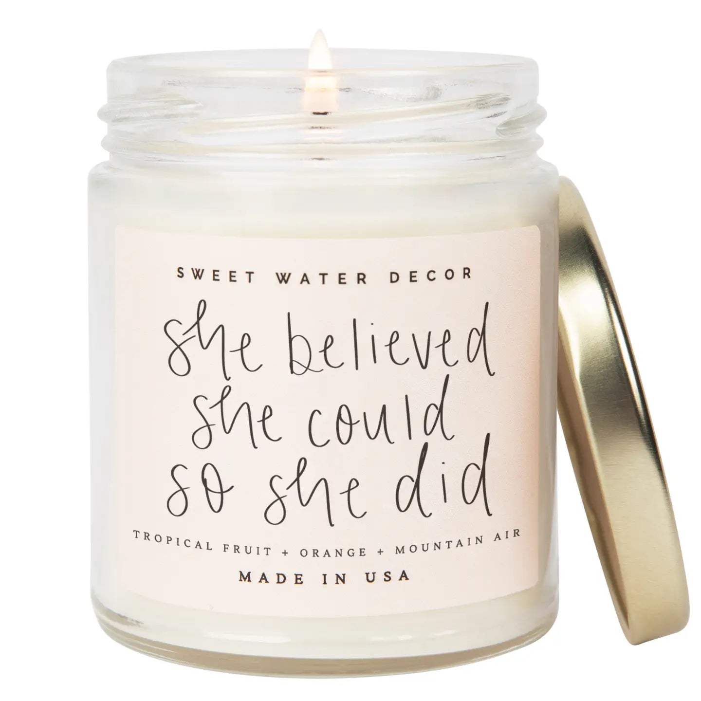 She Believed She Could 9 oz Soy Candle