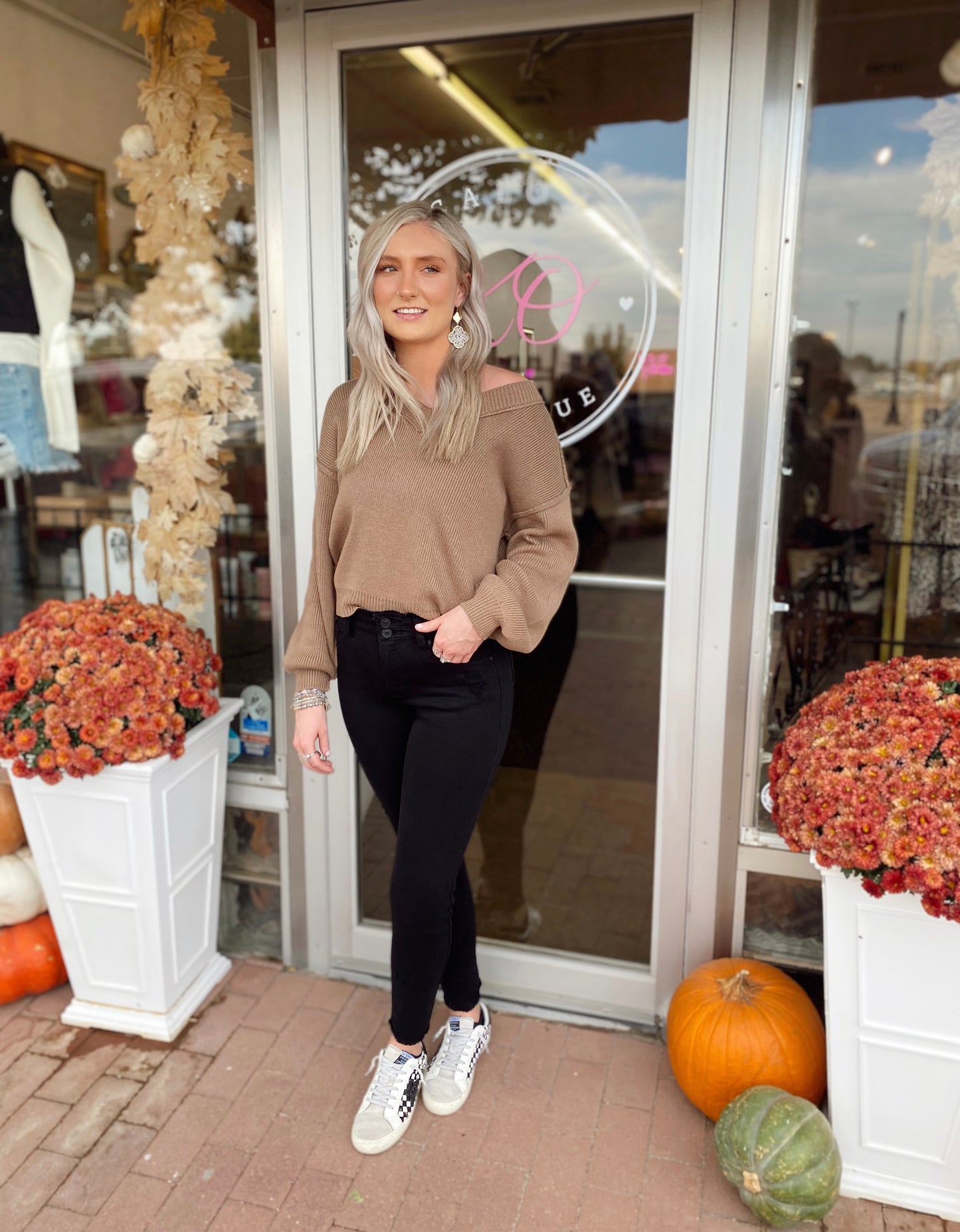 Snuggly Chic Brown Sweater