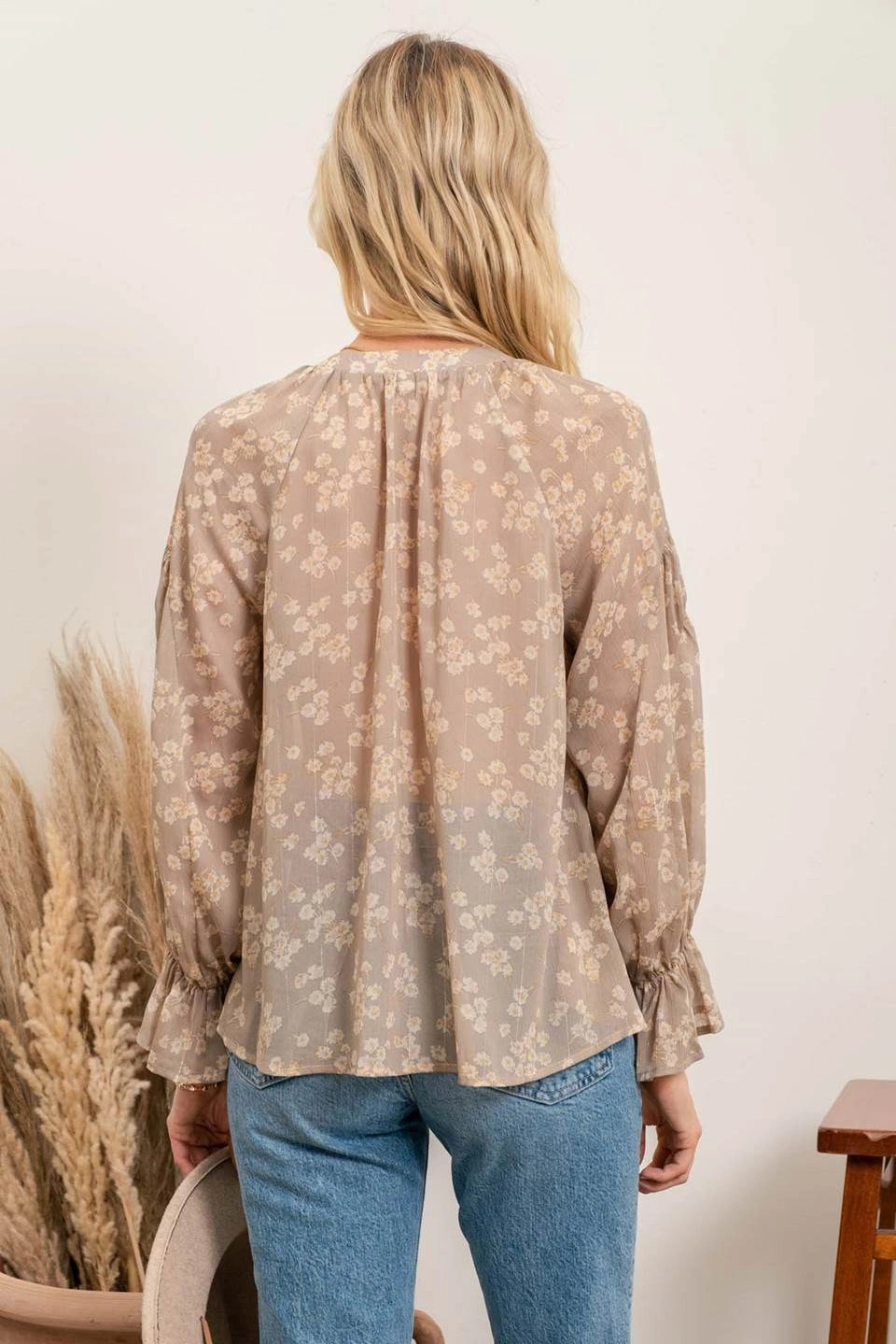 Bless Your Heart Flower Blouse