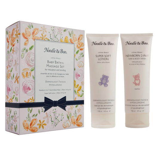 Baby Bath & Massage Easter Gift Set - Noodle & Boo