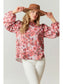 Admirable Presence Abstract Floral Print Top