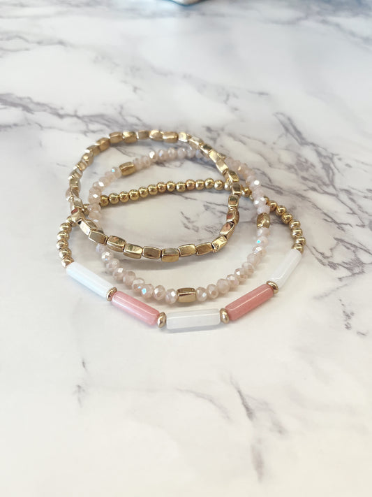 Paris Pink Bracelet Set