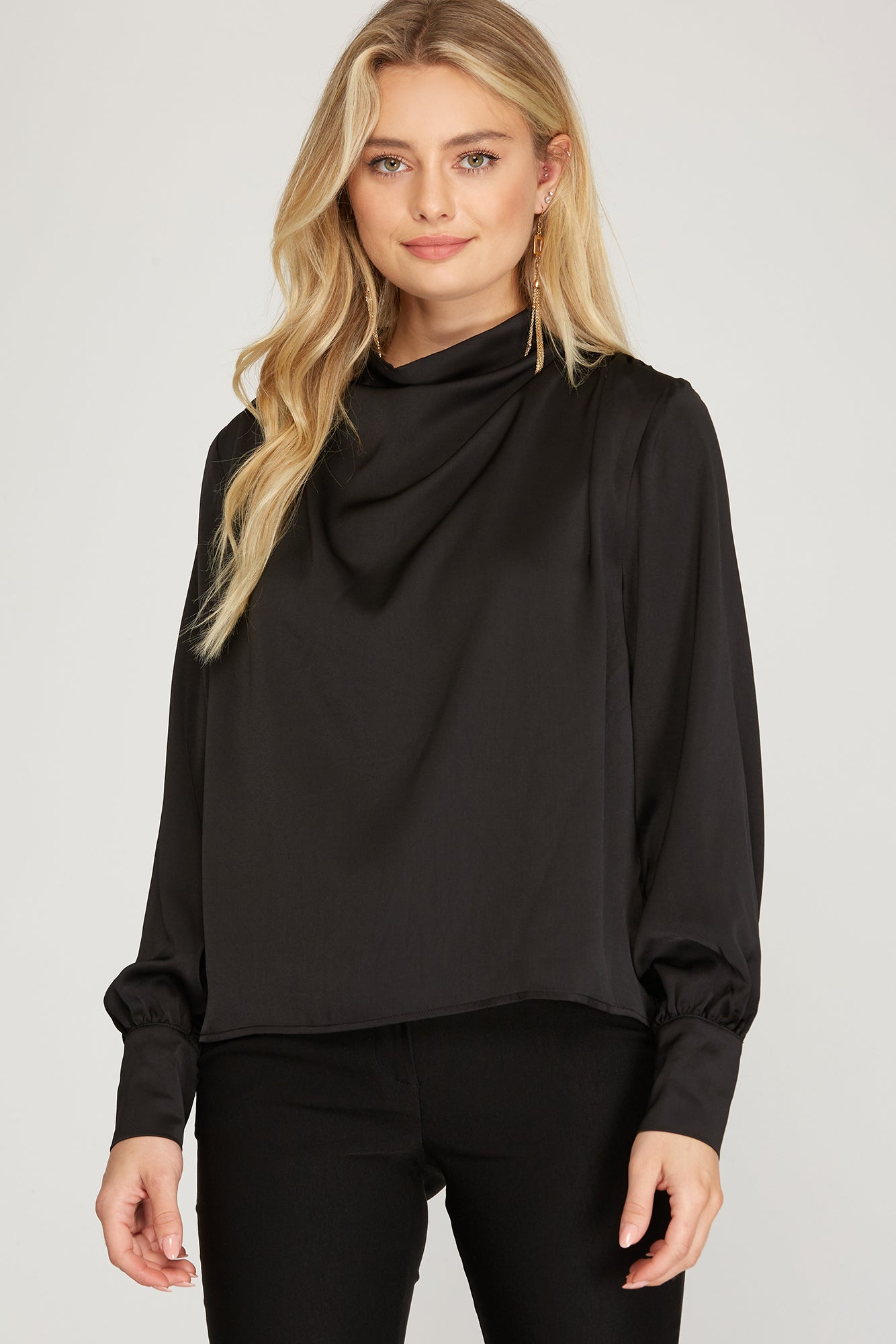 Elegant Success Black Blouse