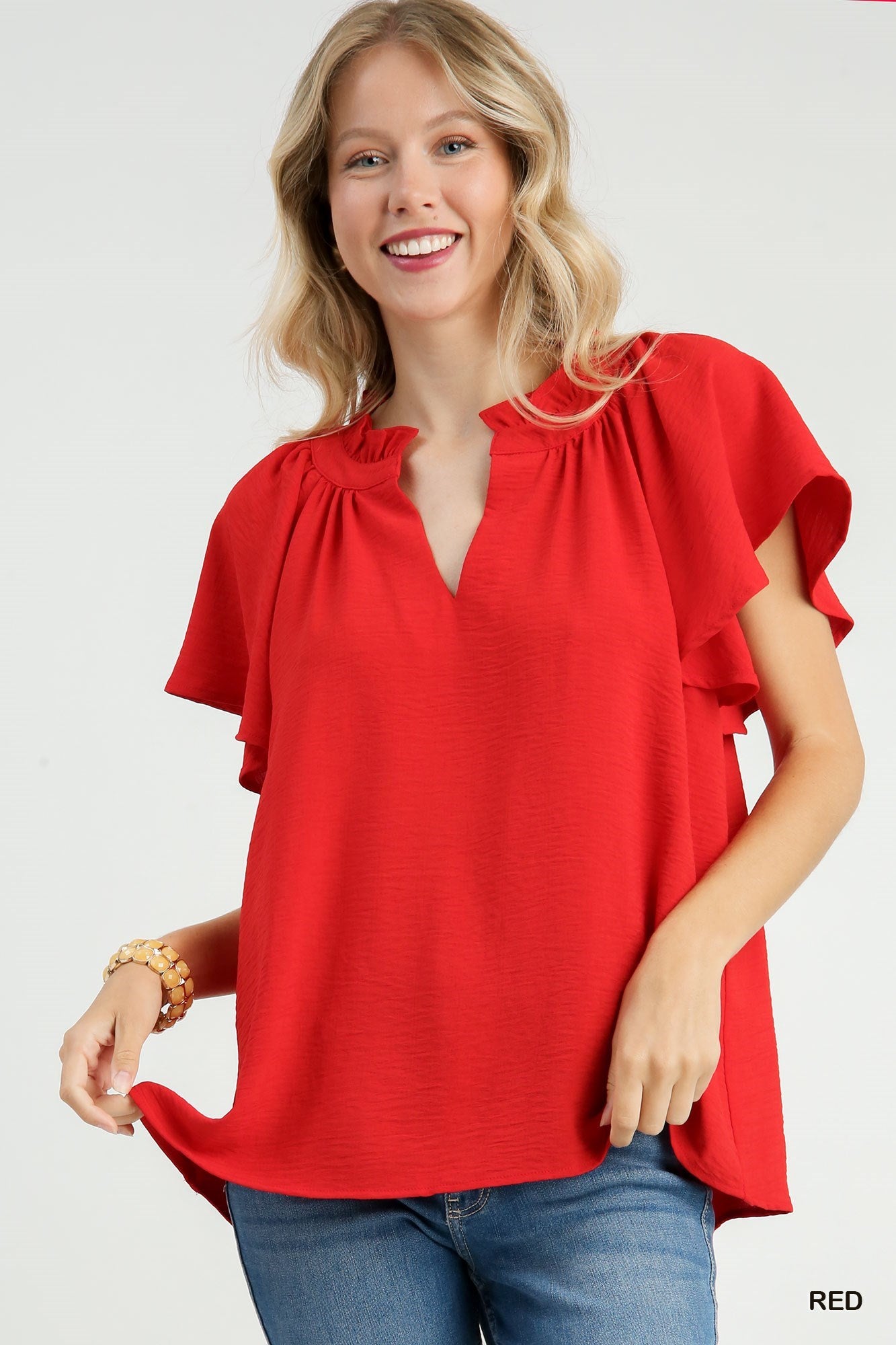 Ruby Red Blouse