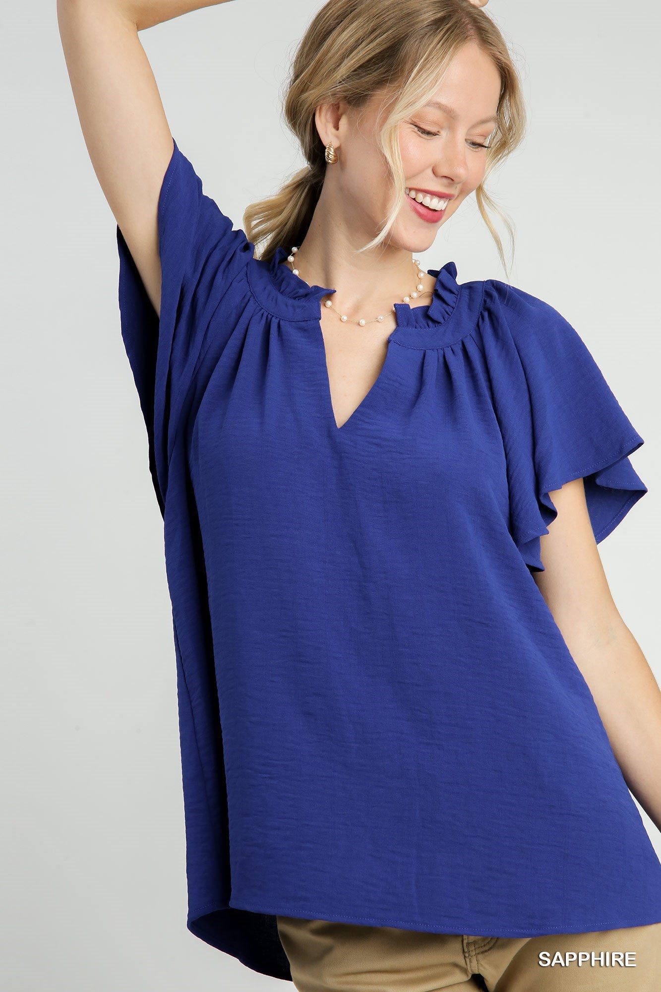 Patriotic Blue Blouse