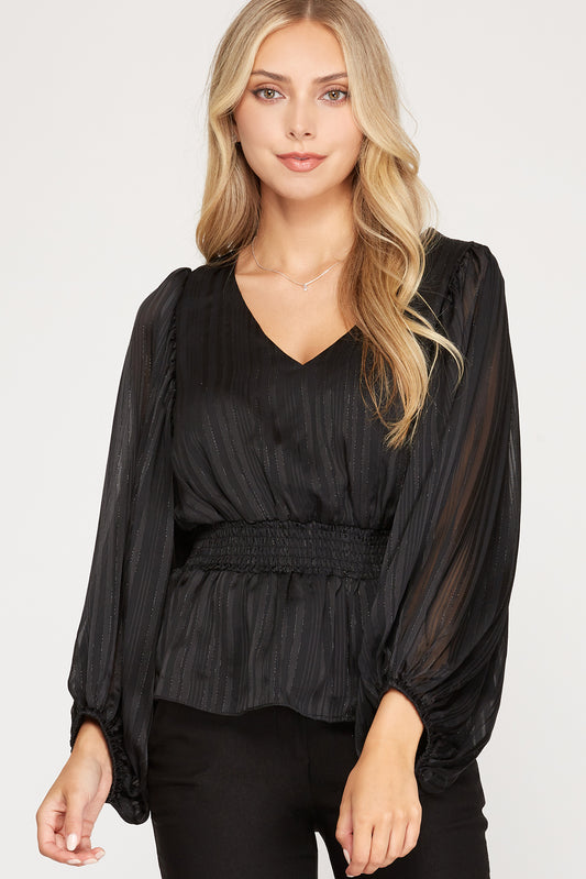 Fancy Nancy Black Blouse