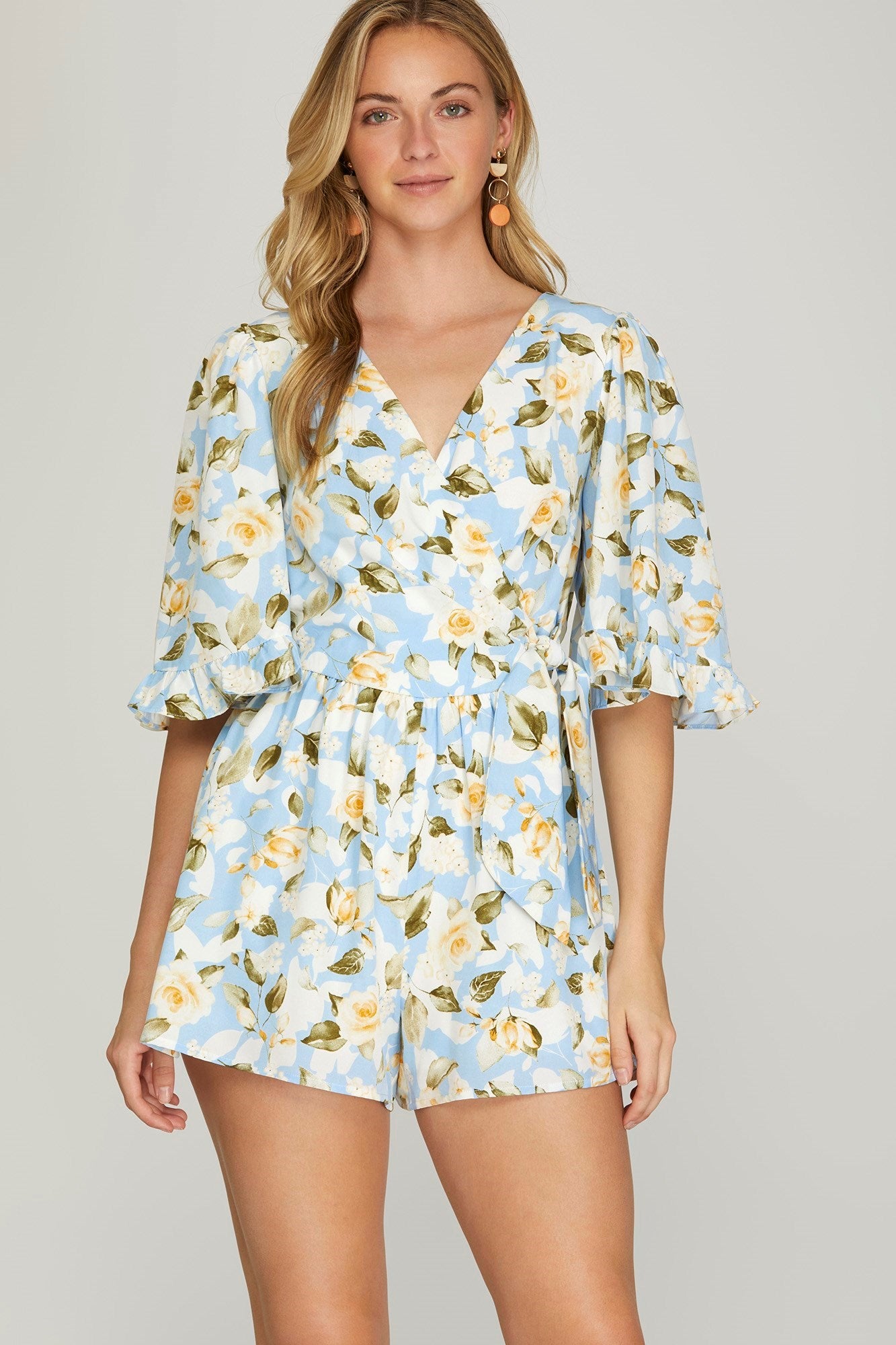 The Rosy Blue Romper