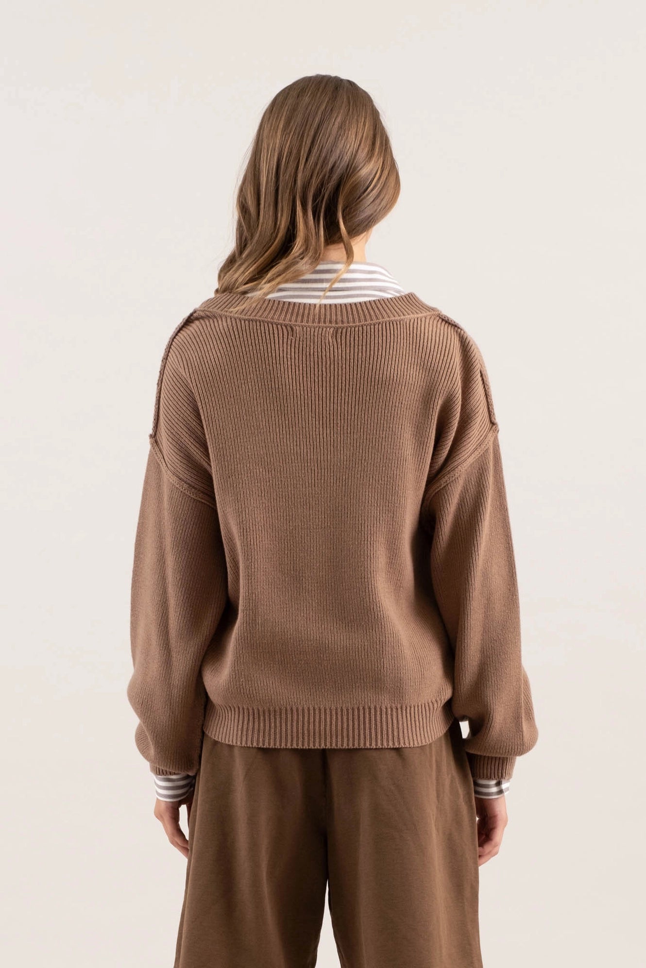 Snuggly Chic Brown Sweater