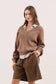 Snuggly Chic Brown Sweater