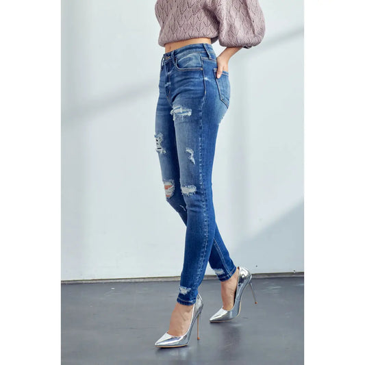 Truly Cool Distressed Skinny Jeans