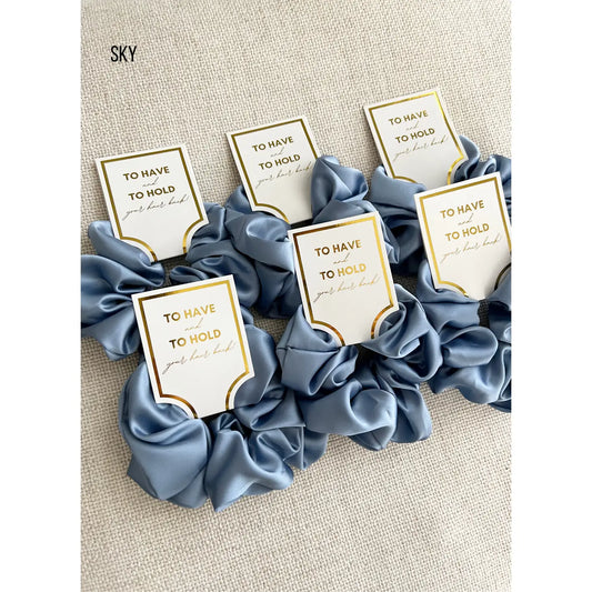 Sky Silk Soft Scrunchies