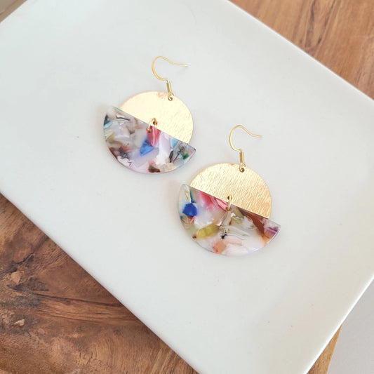 Clara Earrings - Multicolor / Acrylic Dangle Earring