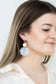 Zoey Earrings - Pearl Black Stripe / Acrylic Brass Earring