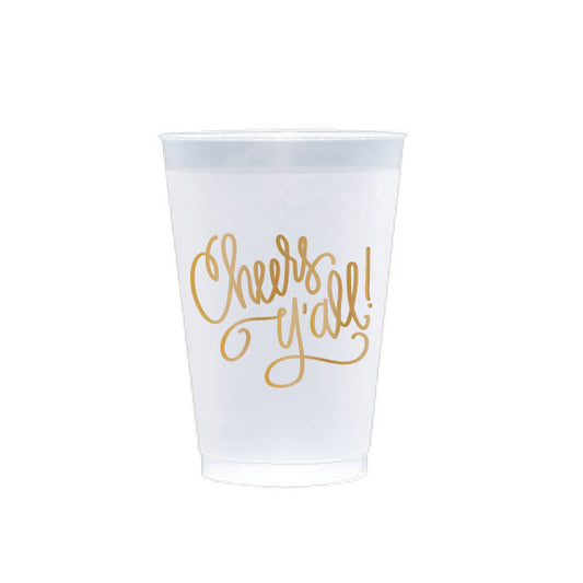 Cheers Y'all! Frosted Cups