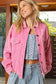 Hot Pink Cropped Jacket
